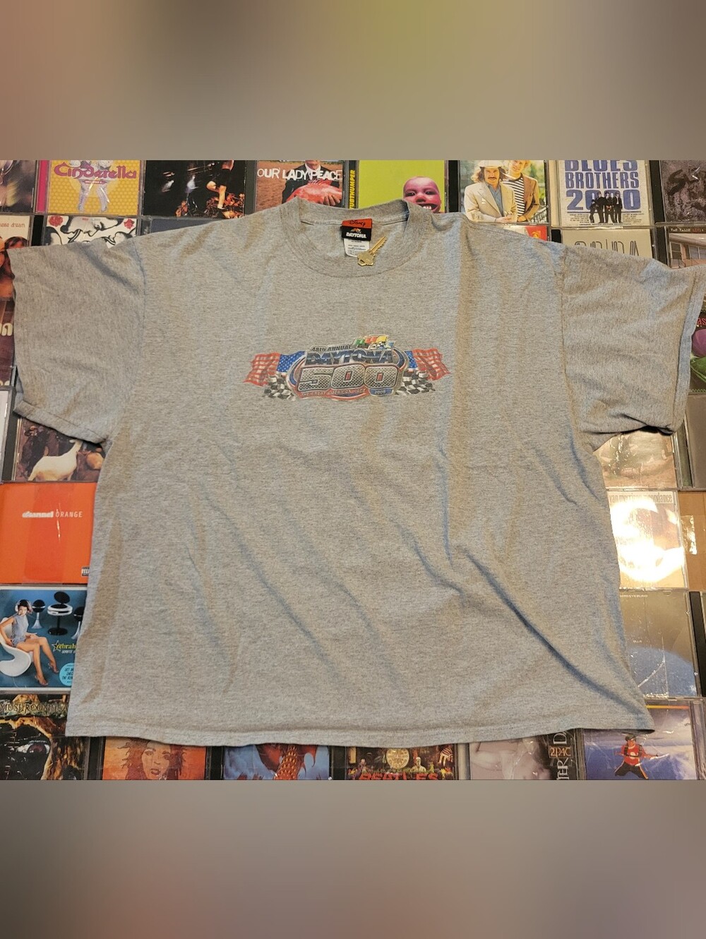 Disney Gray Tee with Grumpy Dwarf & Racing Graphics - Picture 5 of 5